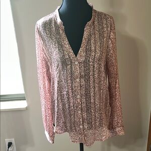 Fashion Nova Pink Blouse with Long Sleeves